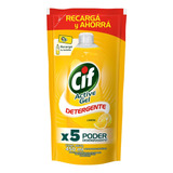 Detergente Cif Active Gel Limón Concentrado Limón Repuesto 450 ml