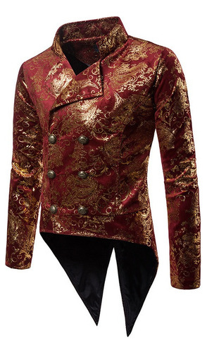 , Blazer Hombre Con Estampado Ouro Smoking Festa Barra D [u]