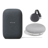 Google Home Kit:  Nest Audio + Google Mini + Chromecast