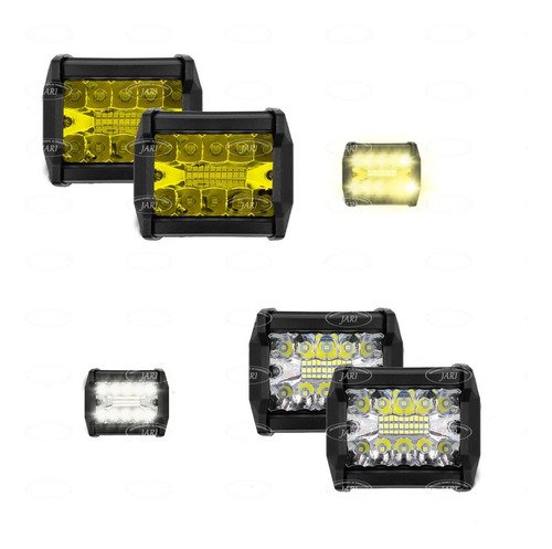 Par Faros Duallys 20 Led Luz Fija Estrobo 12v