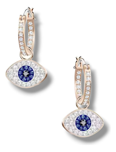 Aretes Swarovski Duo Ojo Elegantes 