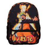 Mochila Infantil Naruto Masculina Tam G Costas Juvenil Preta