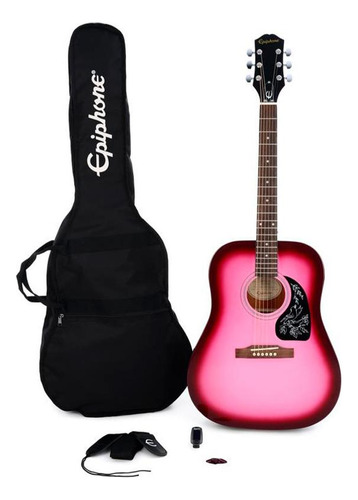 EpiPhone Starling Player, Hot Pink P, Paquete De Guitarra 