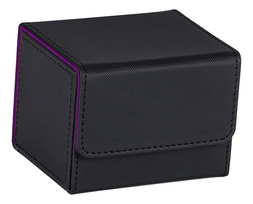 Trading Card Deck Box Organizador Soporte De Púrpura