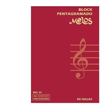 Block Pentagramado Melos 50 Hojas Mel55