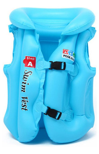 Chaleco Seguridad Inflable Flotador Niños Salvavidas Talla S