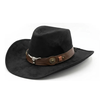 Vanance Sombreros Vaquero Moda Texanas Tejanas Unisex Niño Adulto Ajustable Colore Negro Elegante Sombrero Vaquero Clásico Versátil Un Lisa | MercadoLibre