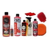 Kit Rojo Lavado+acondicionador+shampo+apc+cera Toxic Shine