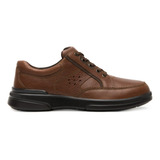 Zapatos Casual Confort Hombre Cafe Piel  Flexi 410605 Gnv®