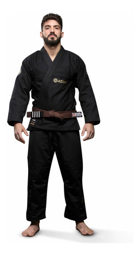 Kimono Jiu Jitsu Atama Trançado Classic - Preto