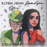 Elton John & Dua Lipa - Cold Heart - Single Autografiado