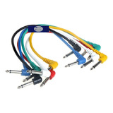 6 Cables 6.3mm Radox 080-847 Patch Pedal Guitarra Puentes 