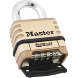 Master Lock - Candado De Combinacion, Inferior, Negro / Pla