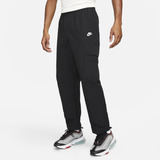 Pants Cargo Tejido Woven Hombre Nike Club Negro