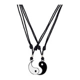 Pareja Yin Yang Colgante Conjunto De Collares De La Cuerda E