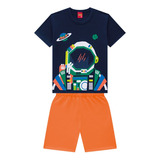 Conjunto Infantil Masculino Kyly Blusa + Bermuda 112673