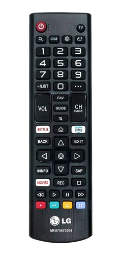 Controle Remoto LG Smart Akb75675304 P/ Tv 43un7300psc C/ Nf