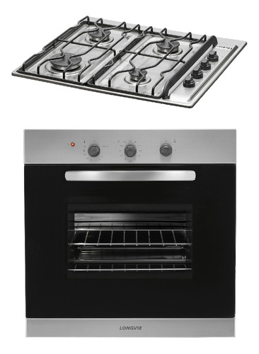 Combo25 Gas Longvie Horno H1500xf + Anafe A2600xf