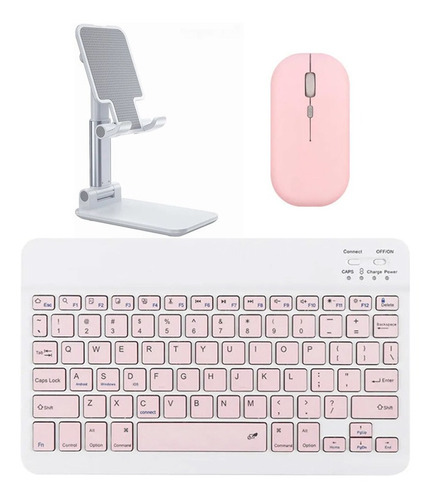 Adecuado Para iPad Flat Bluetooth Teclado Ratón+soporte