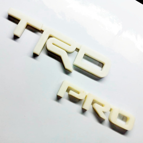 Emblemas Toyota Trd Pro Blanco Tundra Mru Hilux Tacoma Fortu Foto 7