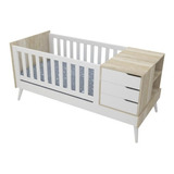 Cuna Funcional Bebe 1 Plaza Neo Nordica Baranda Desmontable