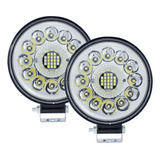 2 Faros 41 Leds 48w Con Estrobo Tunelight Tractores/camiones