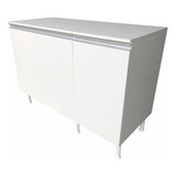 Balcão Multiuso C/tampo 120cm 100%mdf 3 Portas Para Cozinha