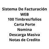 Facturación Electrónica Cfdi 4.0 100 Folios/timbres