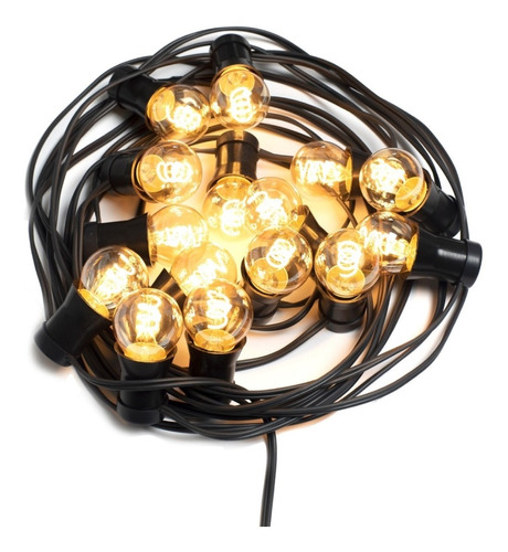 * 20 M Guirnalda Luces Led Golden 3w Bar Fest Intemperie 