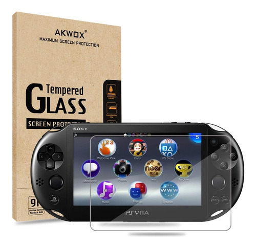 Akwox Premium - Protector De Pantalla Para Ps Vita 2000 (2 U