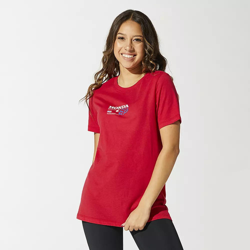 Polera Lifestyle Mujer Honda Rojo Fox