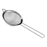 Mini Peneira Aço Inox 8 X 21 Cm Suco Sementes Cozinha Coar