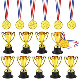 Conjunto De 30 Trofeos Y Medallas