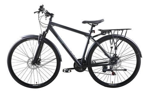 Bicicleta Urbana Rodada 700 C, 21 Veloc., Raia-mobula, Negra Color Negro Tamaño Del Cuadro Unitalla