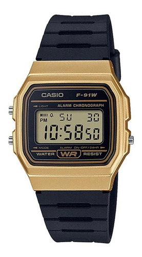 Reloj Casio Clasico F91 Vintage Dorado Original Envío Gratis