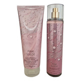 Bath And Body Works Set Body Cream Pink Suede
