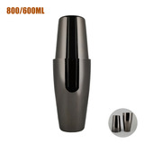 Black/rose Gold 800/600ml Cocktail Shaker Bartender Bar Tool