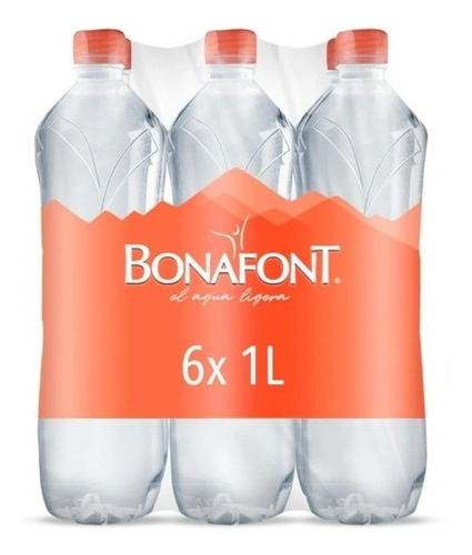 Agua Bonafont Natural  18 Botellas 1 L C\u .