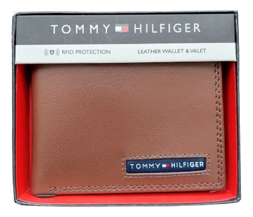 Billetera Tommy Hilfiger Hombre Color Café