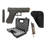 Pistola Elétrica Airsoft Glock Cyma Cm030 + Case + Coldre