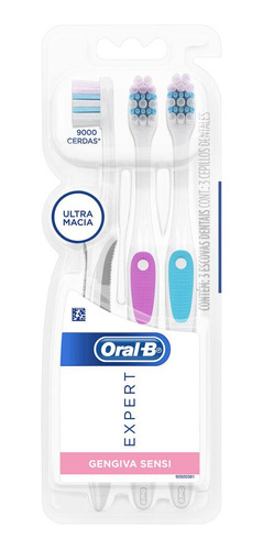 Escova Dental Oral-b Expert Gengiva Sensi 3 Unidades