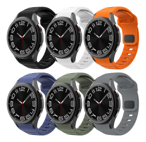 6 Correas Para Samsung Galaxy Watch 5 6 4 Classic Pro 20mm