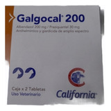 Desparasitante Galgocal 200 X 2 Tabletas 6-12 Kilos Ver Desc