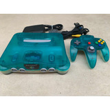 Video Game Nintendo 64 Clear Blue Nus-001 Jpn