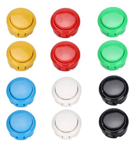 Botones Arcade Button Qm070919 De 12 Piezas Con Joystick Par