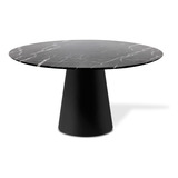 Mesa Cone Redonda Nero Marquina Ø120cm