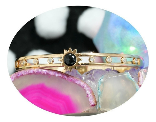 Pulseras Sol Oro 24k Bello Brazalete Regalo Aniversario Boda