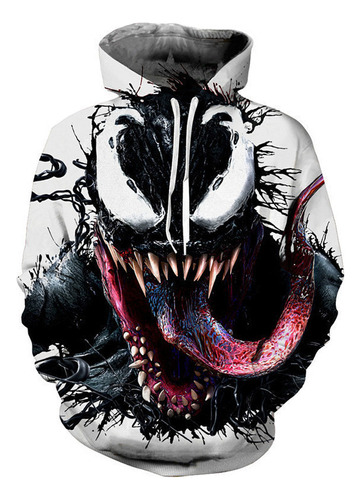 Sudadera Con Capucha Con Estampado 3d De Spider-man Venom