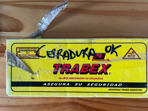 Cerradura Trabex 2107 Doble Pasador Redond 2 Llaves Poco Uso