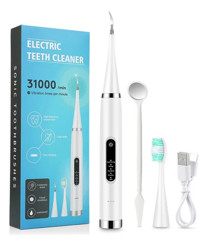 Cepillo De Dientes Eléctrico, 5 Modos, Escalador Dental